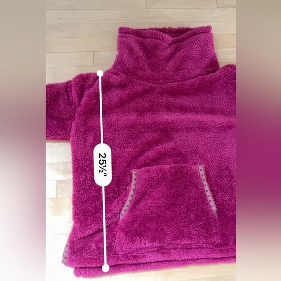 Sundance Sasha Cozy Sweatshirt in Magenta Fuchsia Pink  M NWOT - Picture 4 of 9